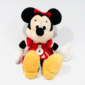 Disney Gund Minnie Mouse Teach Me to Dress Red Dress Plush